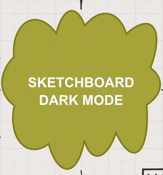 Sketchboard shape using grid mode - darker border color