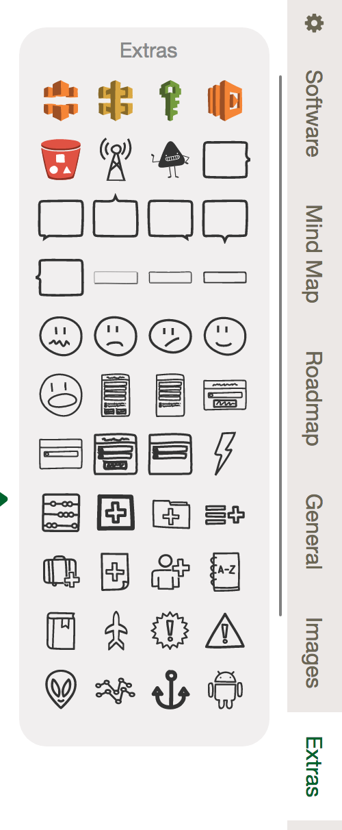 Amazon icons from the extra shape library