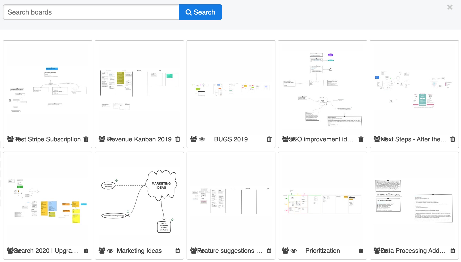Sketchboard Old Visual Search Result