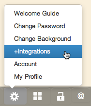 Integrations Menu